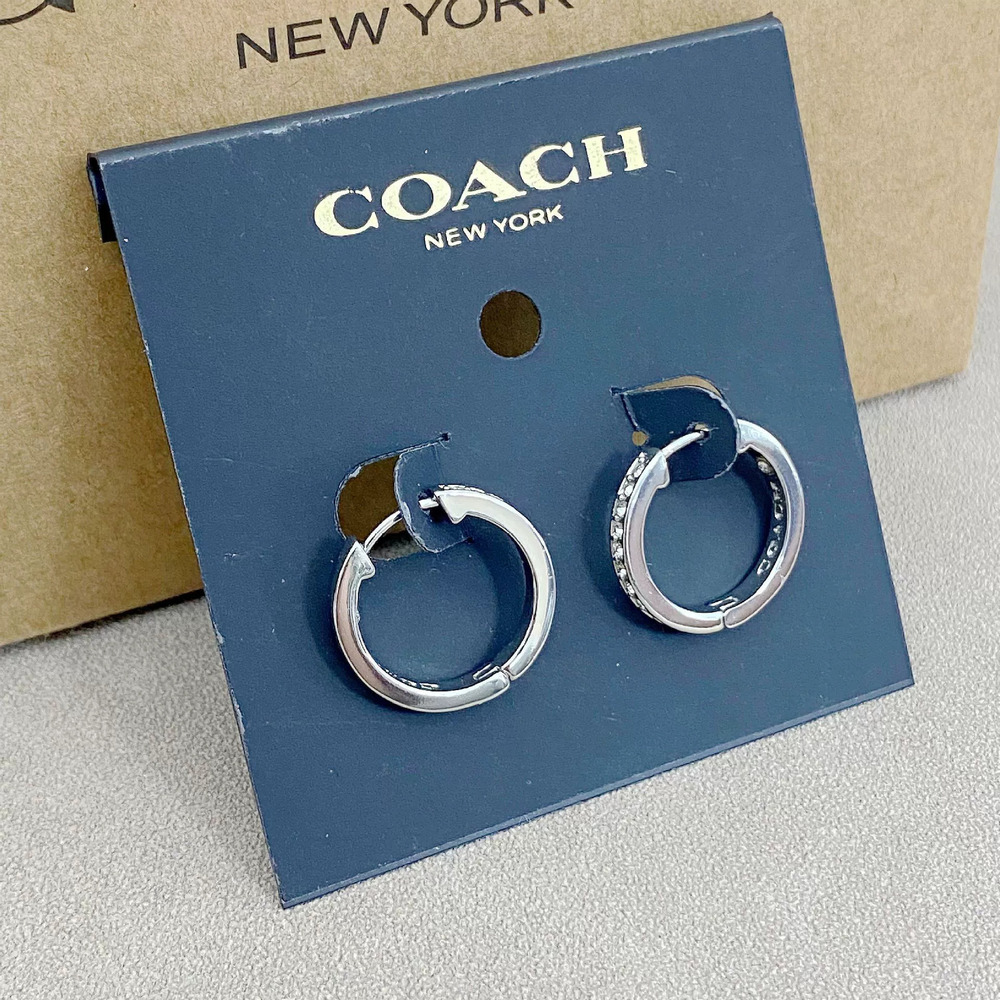 Coach Rhinestone Earrings - Picture 7 of 8